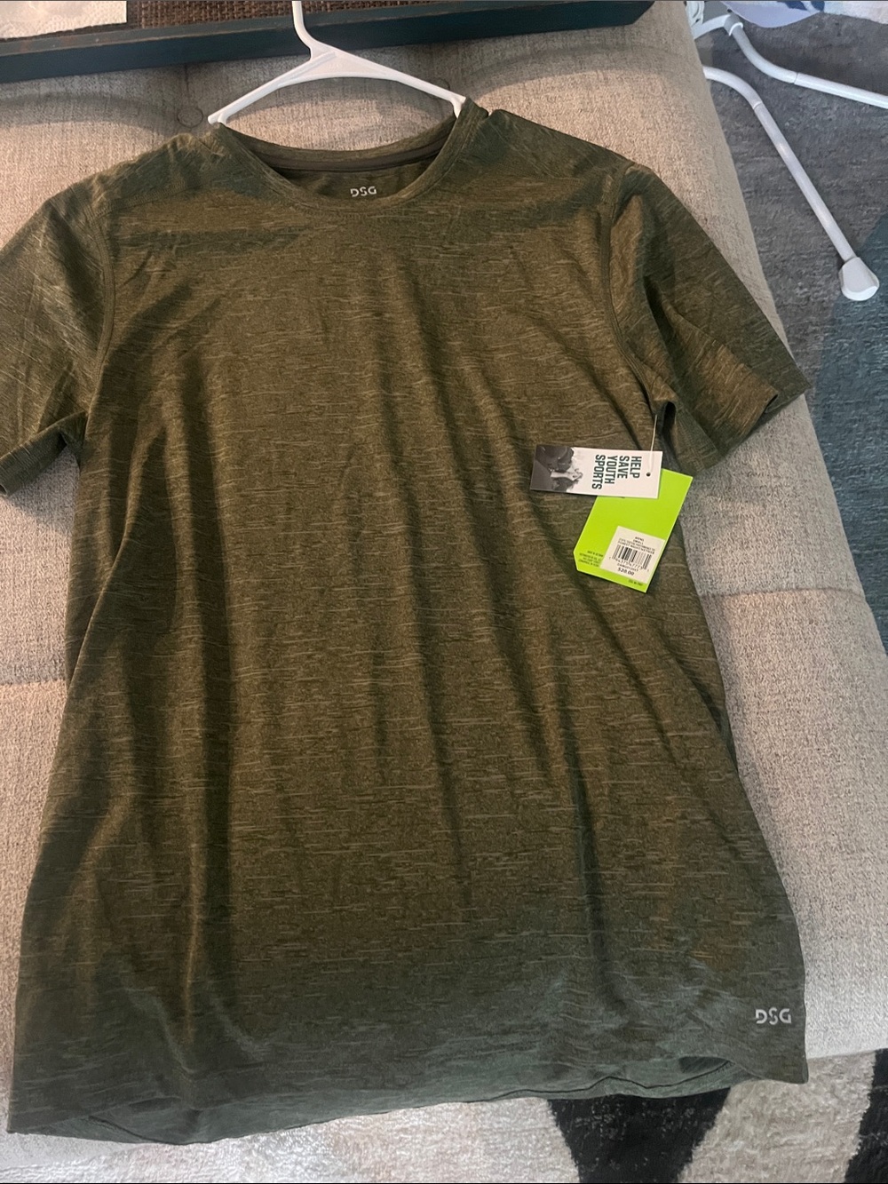 DSG Olive Green Short Sleeve Performance Tee